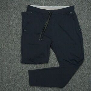 Mack Weldon Pants Mens Large Blue Atlas Jogger Zip Pocket Performance Stretch